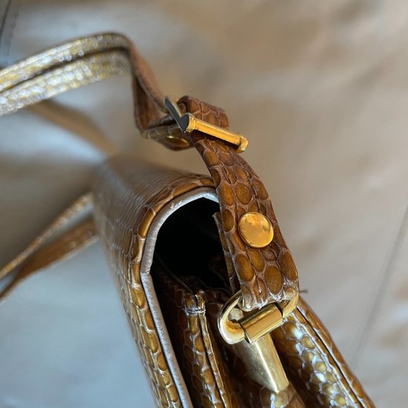 1960s Faux Snakeskin Shoulder bag - Picture 5 of 13